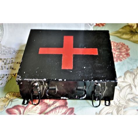 Vintage metal first aid box